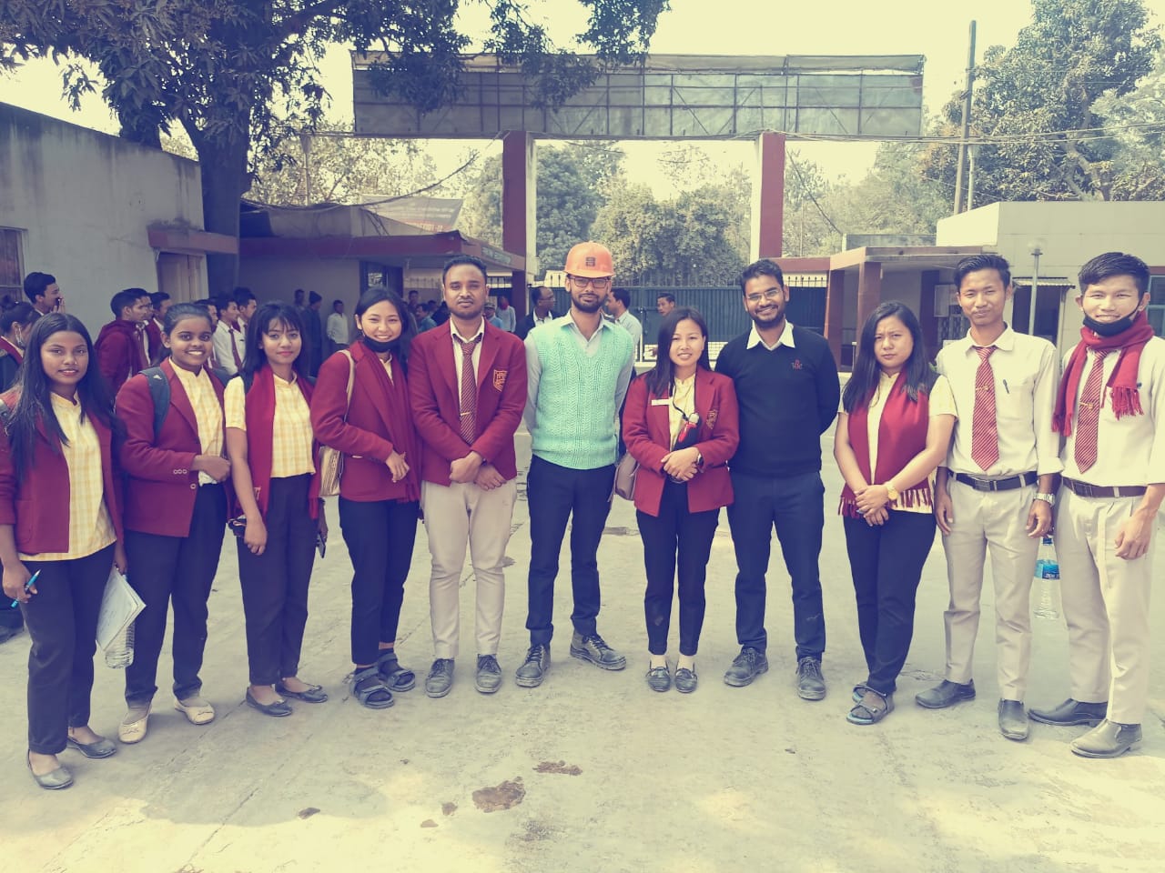 St John college Dimapur field trip to CCI Bokajan Cement Factory