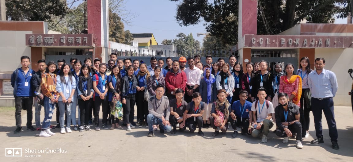 St. Joseph university trip to CCI Bokajan cement factory