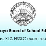 Meghalaya Board of School Education exam routine 2020