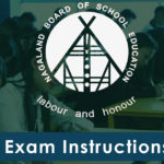 NBSE EXAM instruction