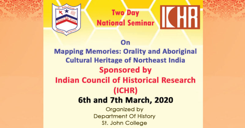 Two Day National Seminar on Mapping Memories organized by St. John College Dimapur