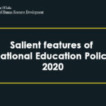 Salient features of National Education Policy 2020