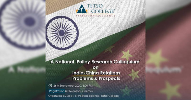 A National ‘Policy Research Colloquium’ on India-China Relations