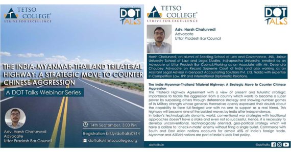 The India-Myanmar-Thailand Trilateral Highway: A Strategic Move to Counter Chinese Aggression