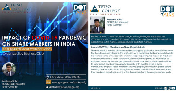 Impact Of COVID-19 Pandemic on Share Markets In India | DOT Talks Webinar Series