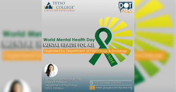 Tetso College observes World Mental Health Day