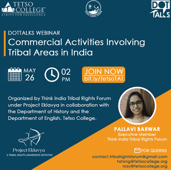 Webinar on Commercial Activities involving Tribal Areas in India