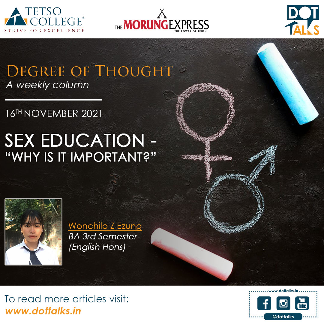 Sex Education -“Why is it important?” - Wonchilo Z Ezung, BA 3rd Semester ( English Hons) - DOT Talks