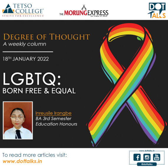 LGBTQ: BORN FREE & EQUAL – Inreusile Irangbe, BA 3rd Semester, Education Honours