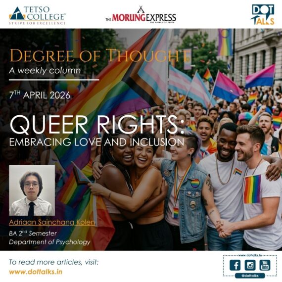 Queer Rights: Embracing Love and Inclusion – Adriaan Sainchang Kolen, BA 2nd Semester, Department of Psychology